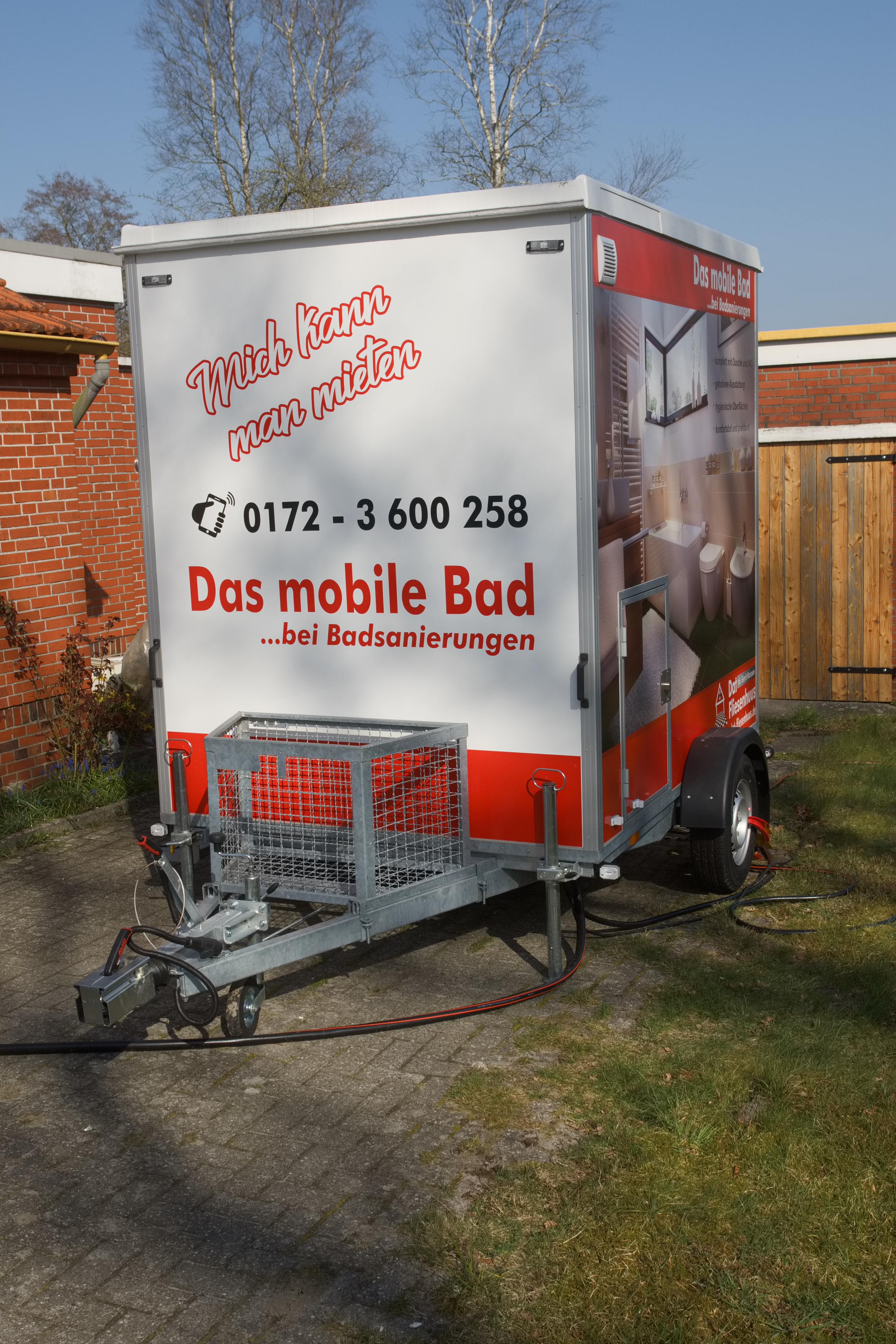 Mobiles Bad mit Dusche und WC